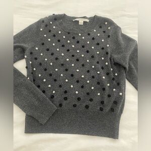 Adorable Diane Von Furstenburg polka dot crew neck sweater
